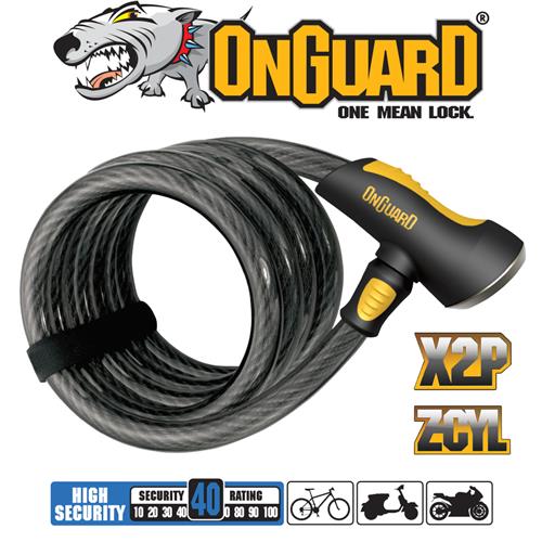 Onguard doberman store coil cable lock